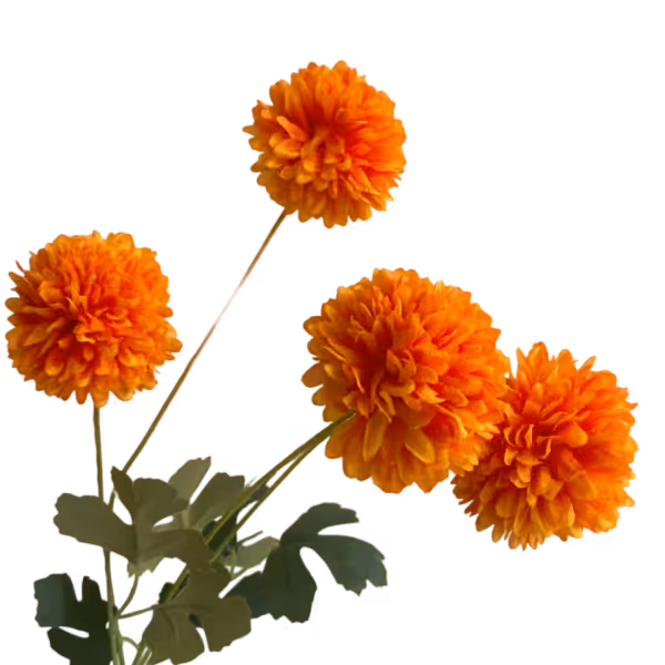 Orange Chloe Chrysanthemum Spray