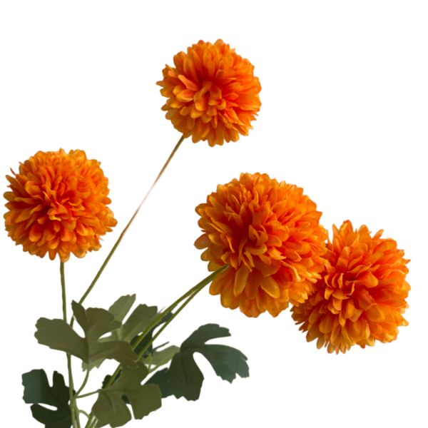 Orange Chloe Chrysanthemum Spray