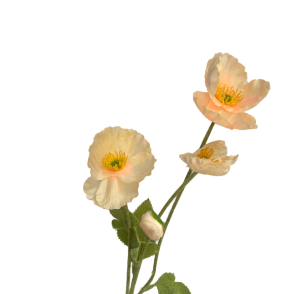 Orange Elsie Poppy Spray