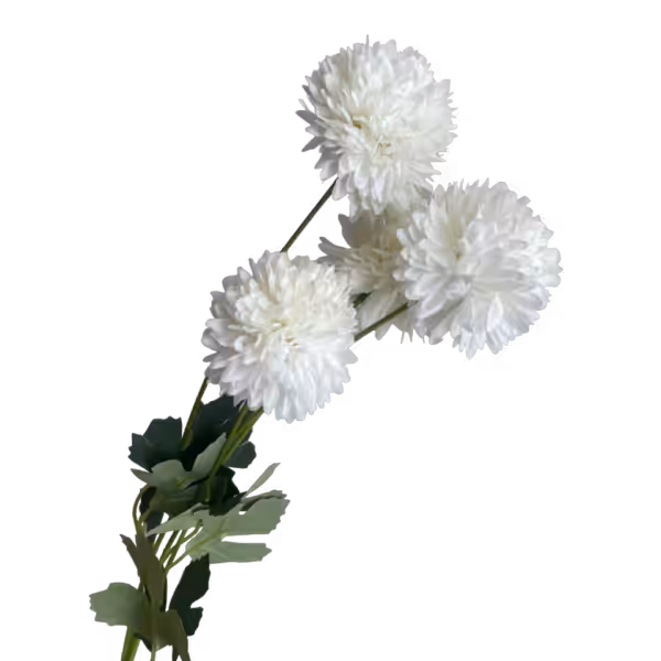White Chloe 4-Head Chrysanthemum Spray