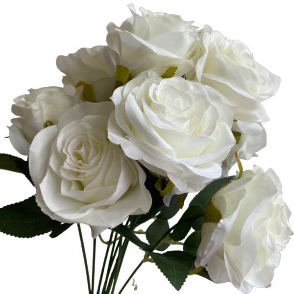White Daria Rose Bunch