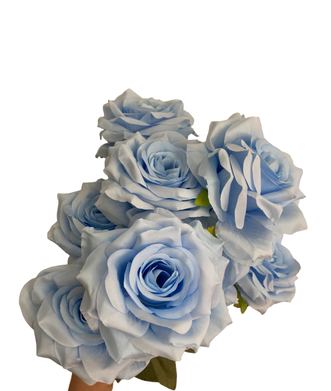 Blue Isabella 9-Head Rose Bunch