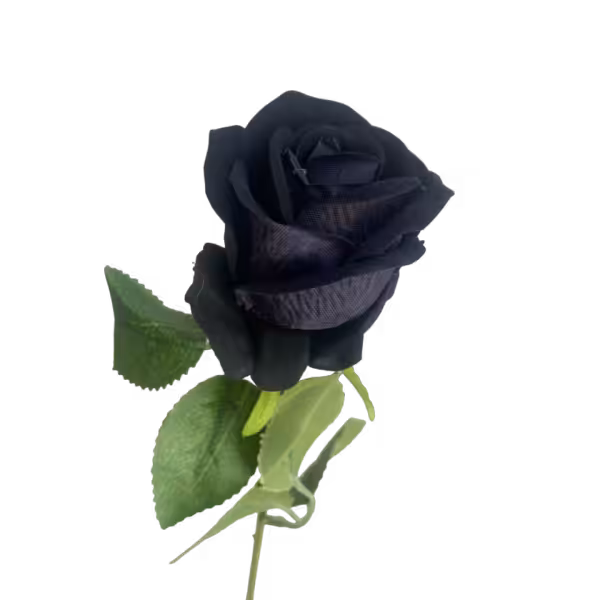 Black Sara Mini Velvet Rose
