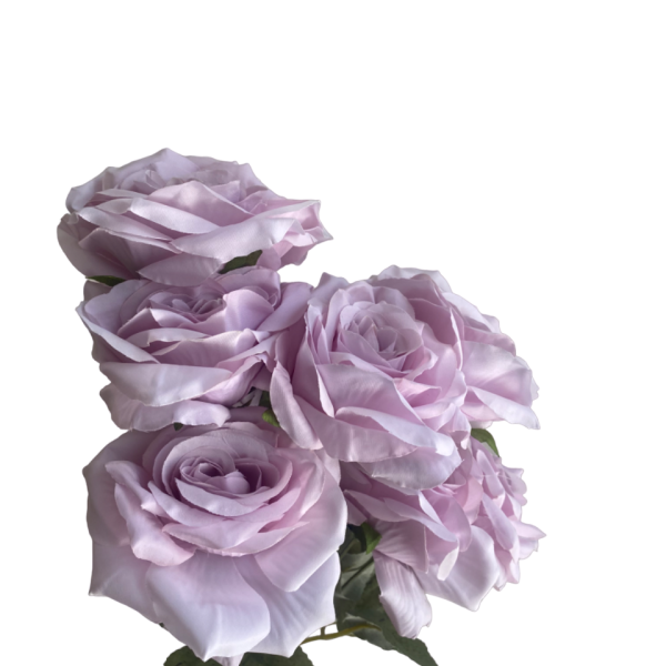 Lilac Isabella 9-Head Rose Bunch