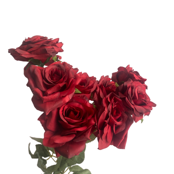 Red Isabella 9-Head Rose Bunch