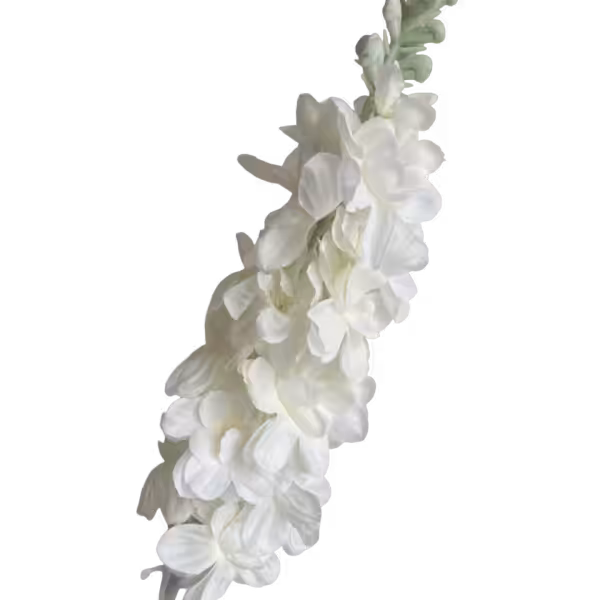 White Sadie Silk Delphinium