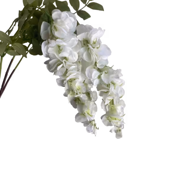 White Naomi Wisteria Spray