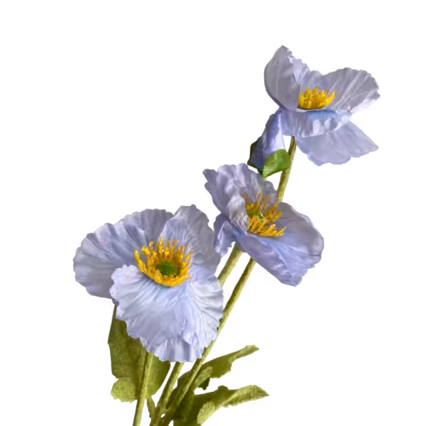 Blue Elsie Poppy Spray
