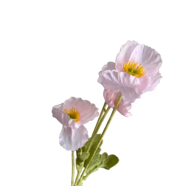 Pink Elsie Poppy Spray