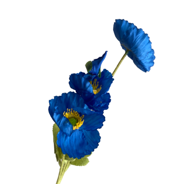 Royal Blue Elsie Poppy Spray
