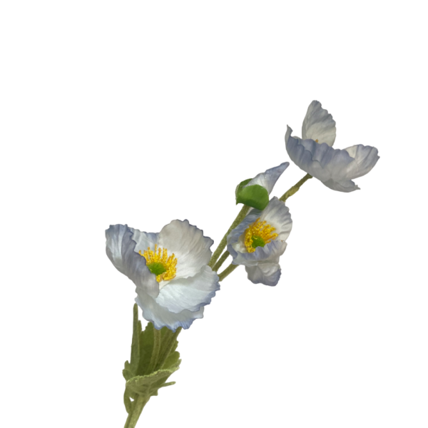 Slate Blue Elsie Poppy Spray