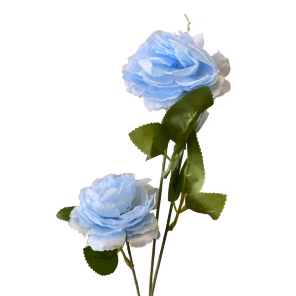 Blue Antonia Silk Peony Spray