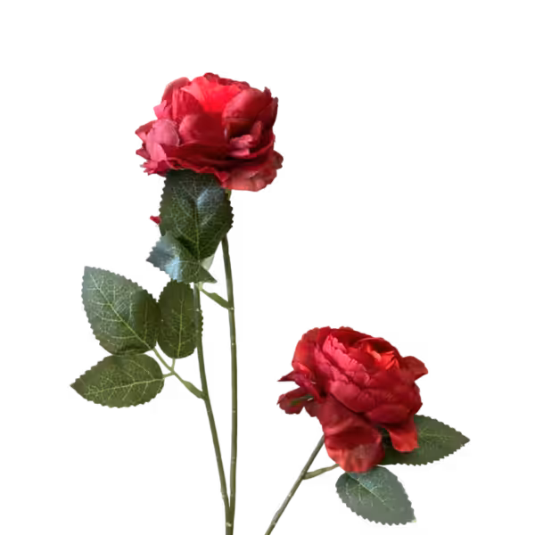 Red Antonia Silk Peony Spray