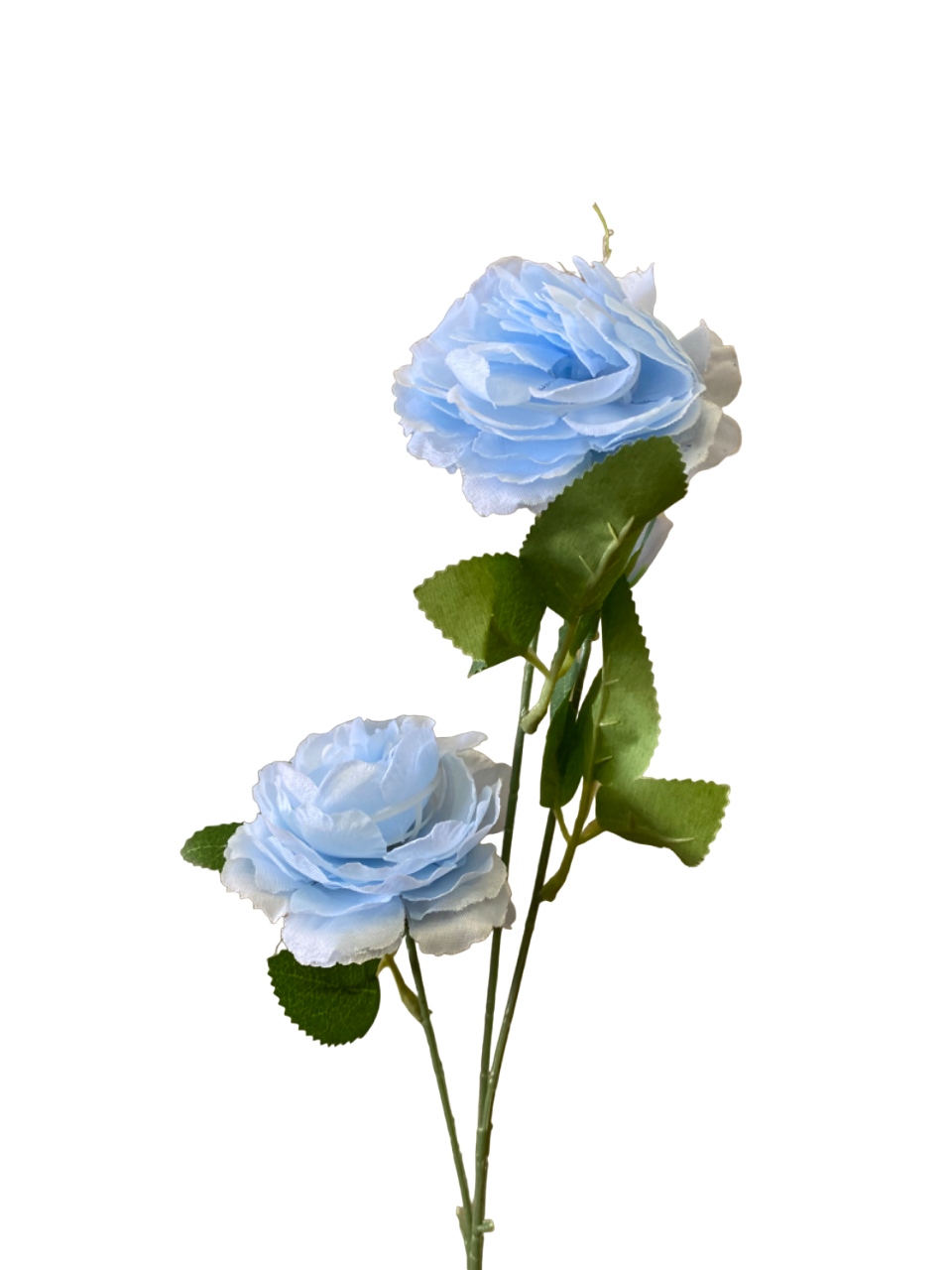 Blue Antonia Silk Peony Spray