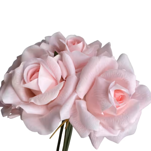 Light Pink Capri Real Touch Rose Bunch