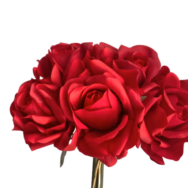 Red Capri Real Touch Rose Bunch