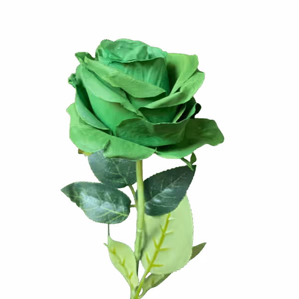 Dark Green Louisa Silk Rose