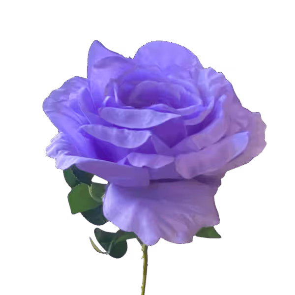 Lilac Cali Large Head Silk Rose