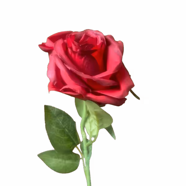Red Louisa Silk Rose