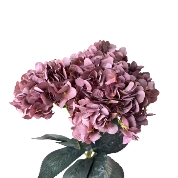 Dark Purple Lyla 5-Head Hydrangea Bunch